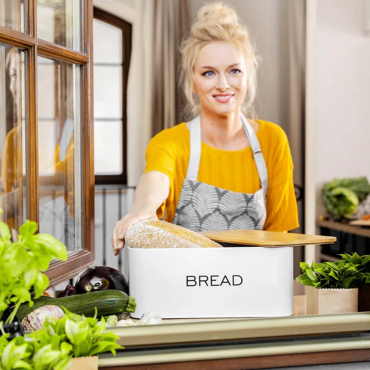 Chlebak KINE biały 30x18 cm