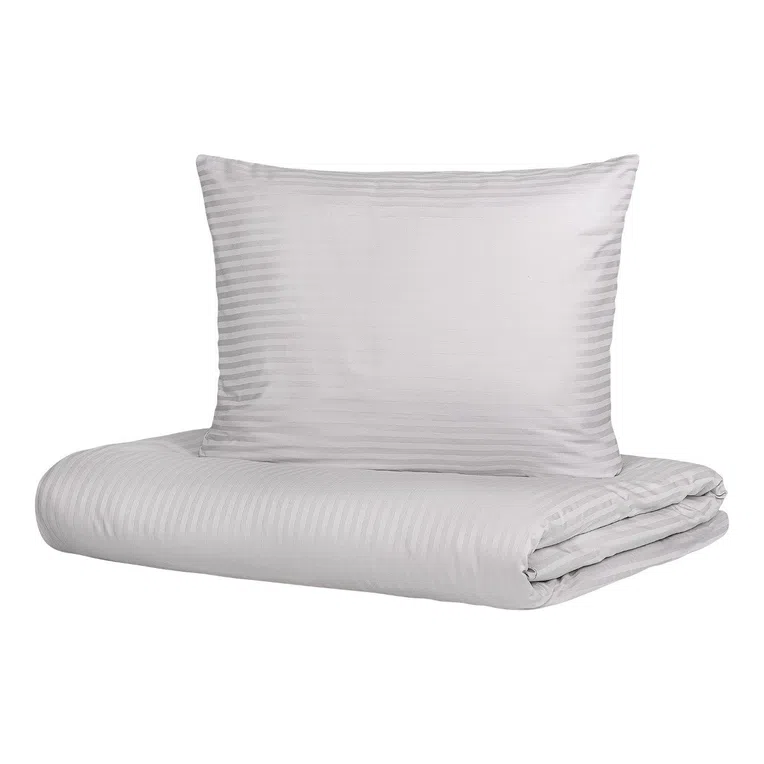 Pościel AGNES satynowa szara 220x200 cm