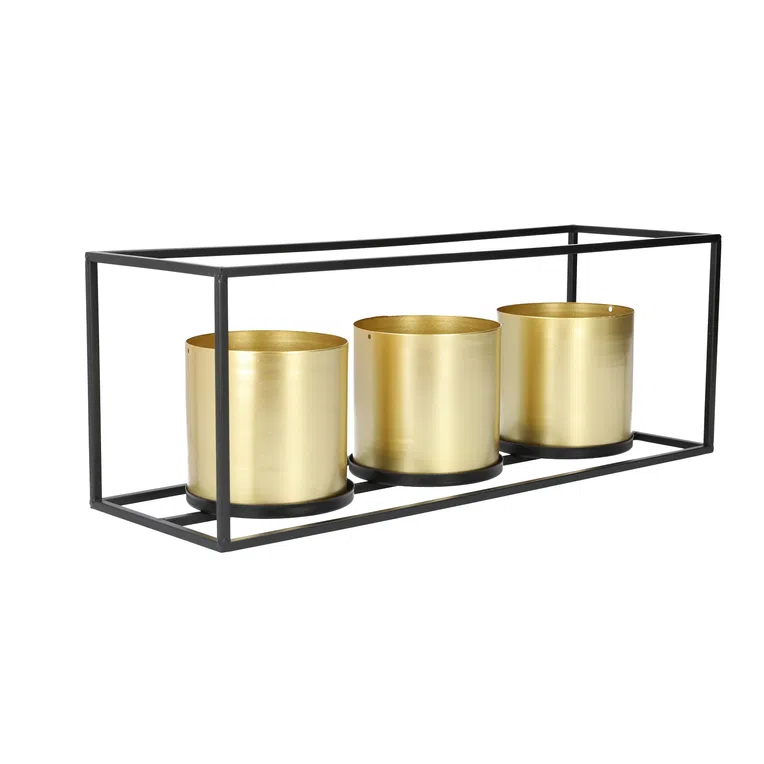 Donica ROH złota potrójna 48x16x18 cm