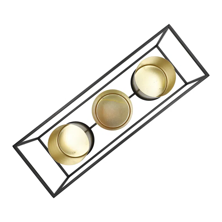 Donica ROH złota potrójna 48x16x18 cm