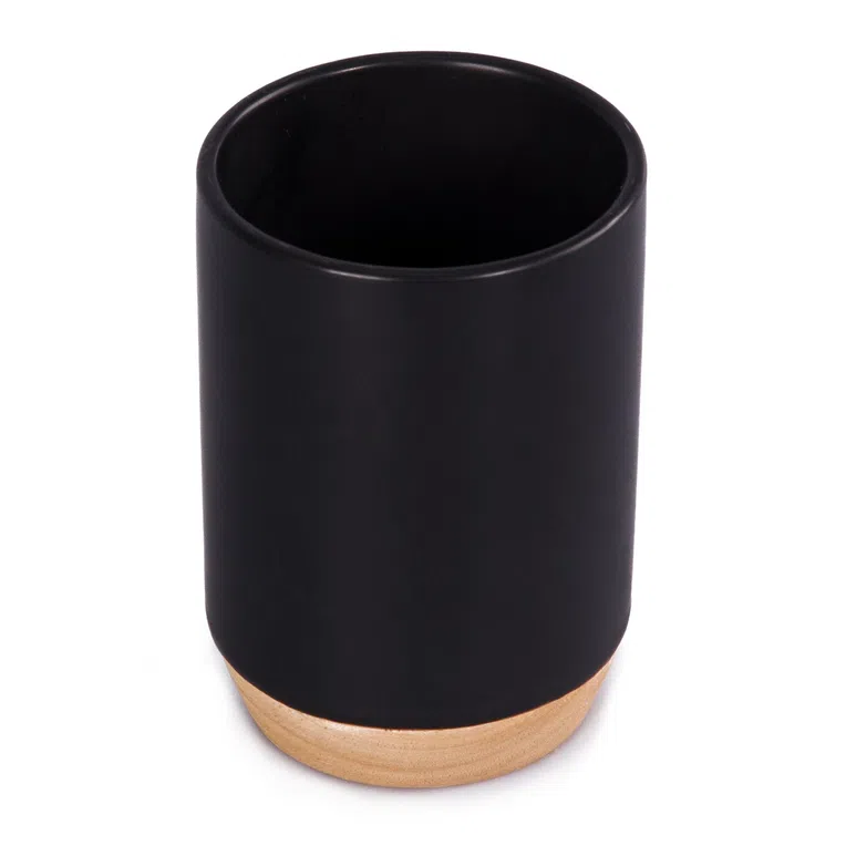 Kubek łazienkowy JUPITER czarny 0.22 l