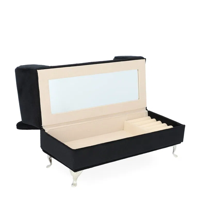 Szkatułka LOVA sofa czarna 23x9x12cm