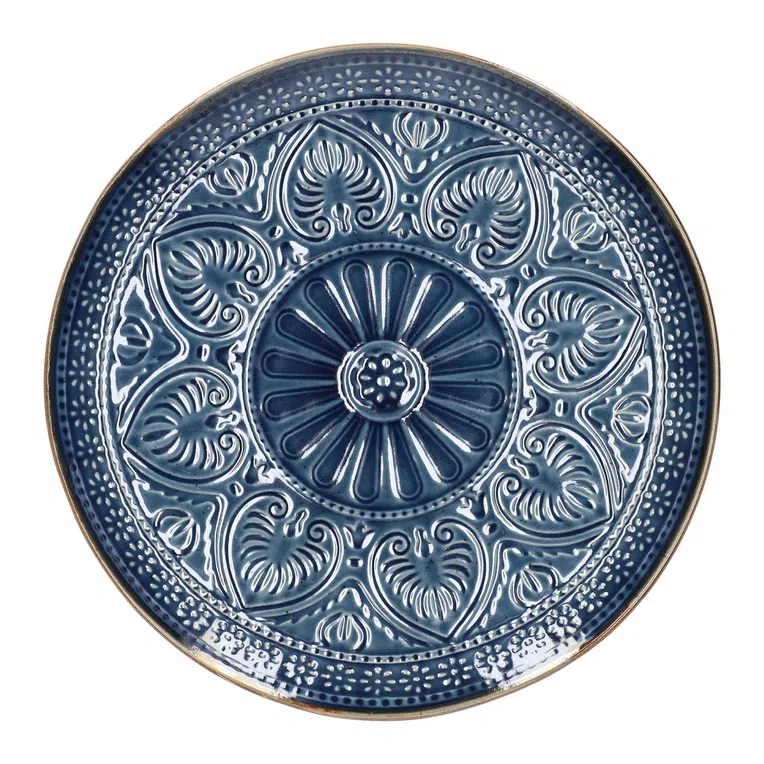 Talerz INDIE obiadowy granatowy 27 cm