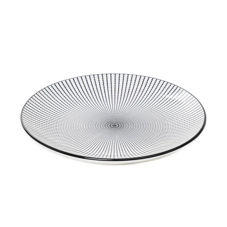 Talerz NAVIA deserowy czarny 19 cm