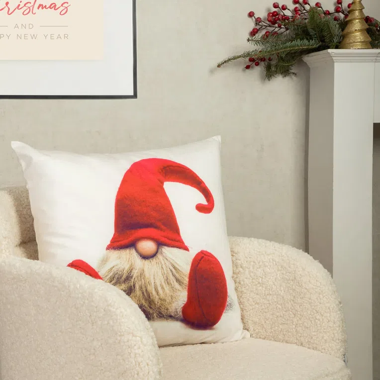 Poszewka KLAUS dekoracyjna biała 45x45 cm