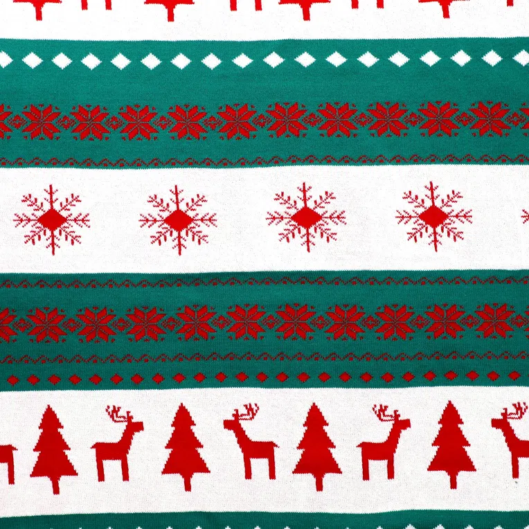 Koc ALIK dwustronny z motywem świątecznym 130x170 cm