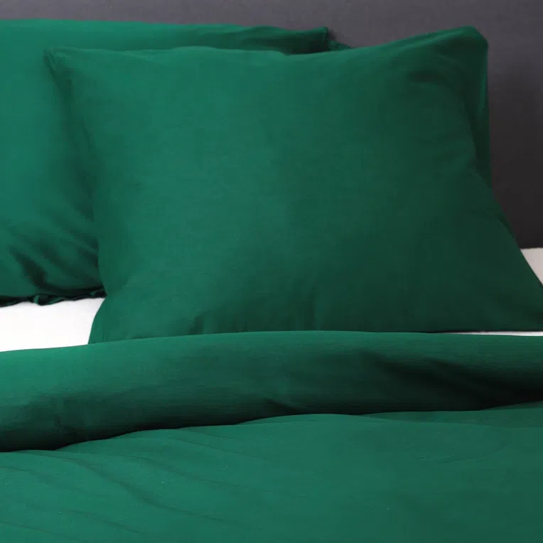 Pościel VELISE bawełniana ciemnozielona 220x200 cm