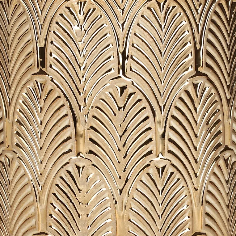 Osłonka na doniczkę ART DECO złota 10x10 cm