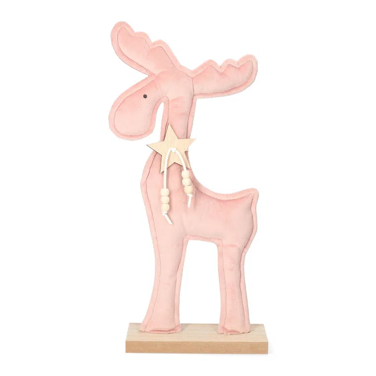 Renifer RONDO różowy 17x39 cm