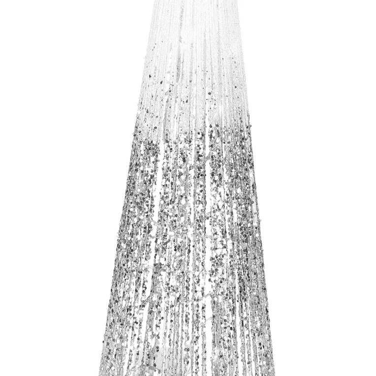 Choinka POMMIE biało-srebrna z ledem 60 cm