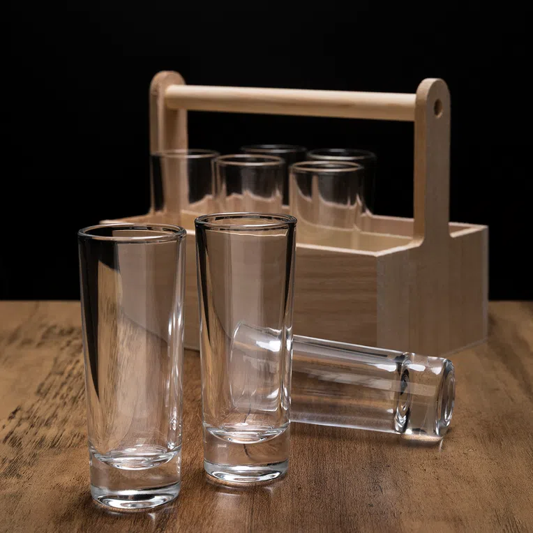 Zestaw kieliszków TIKKIE w skrzynce, 8 szt. 0,05 ml