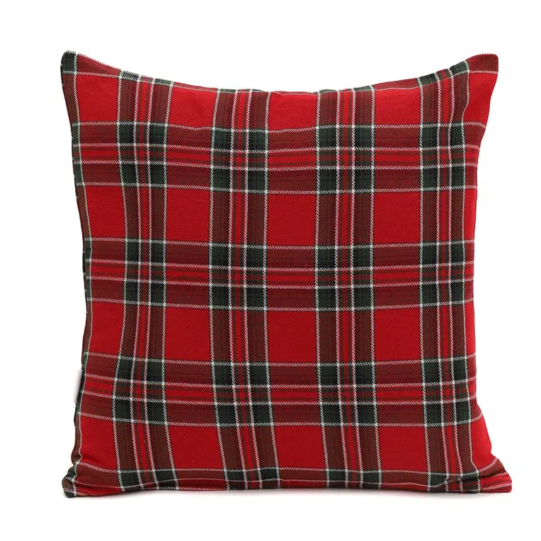 Poszewka LAPPI w kratę czerwona 45x45 cm
