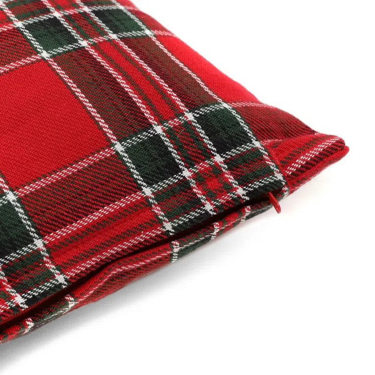 Poszewka LAPPI w kratę czerwona 45x45 cm