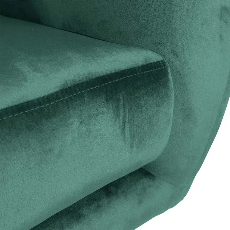 Fotel BARI welurowy zielony 69x79x75 cm