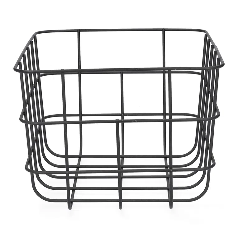 Kosz VOSS metalowy czarny 25,5x20,5x15 cm