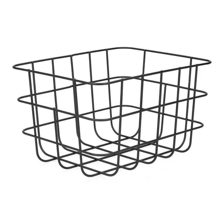 Kosz VOSS metalowy czarny 25,5x20,5x15 cm