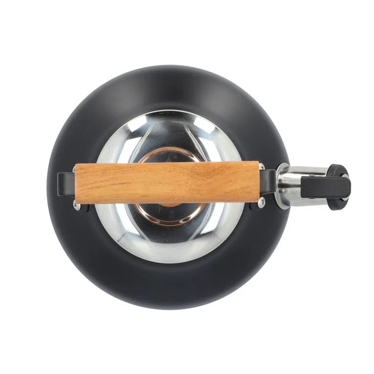 Czajnik HANS czarny z drewnianym uchwytem 3 l