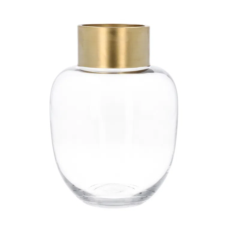 Wazon VOSE szklany transparentny 18x25 cm