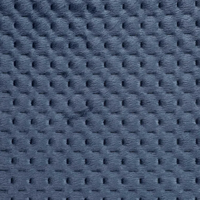 Narzuta ZEMI welurowa z wytłoczeniami granatowa 200x220 cm