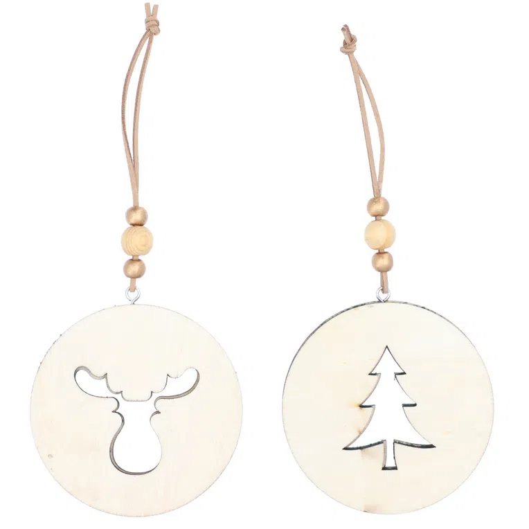 Zawieszka BLUEMOON zielona, 2 szt. 8 cm