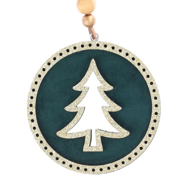 Zawieszka BLUEMOON zielona, 2 szt. 8 cm