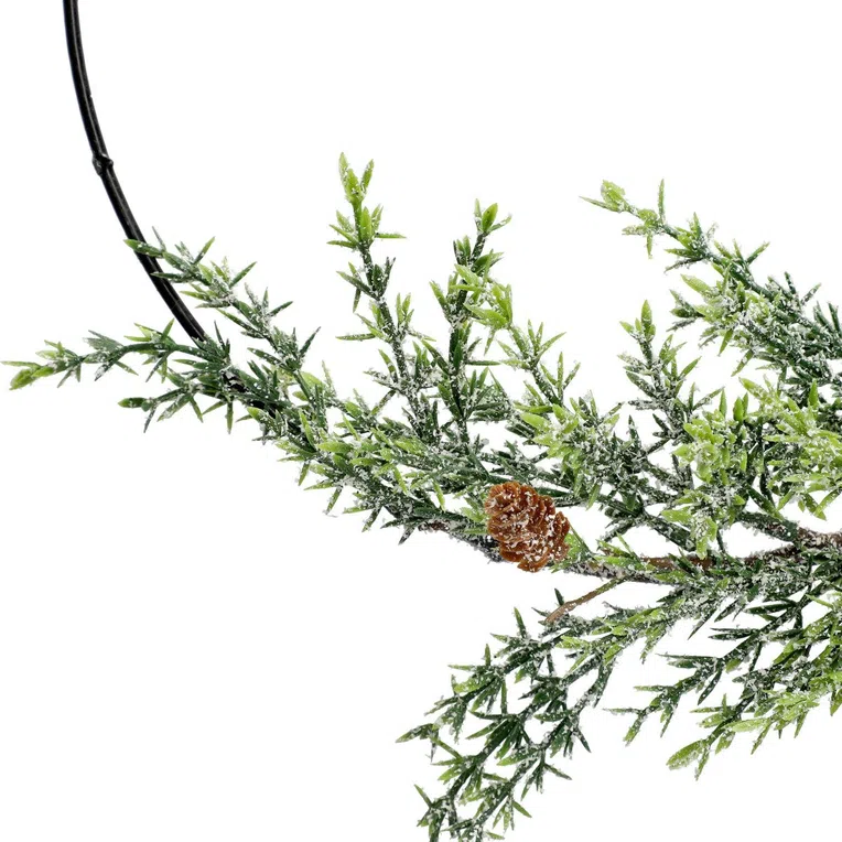 Stroik PASCCO świąteczny na metalowej obręczy 40 cm