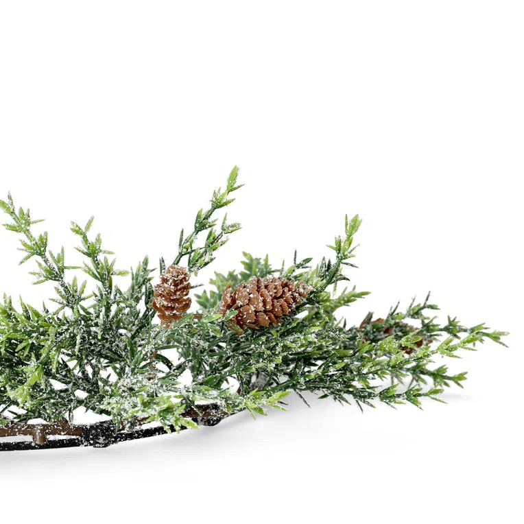 Stroik PASCCO świąteczny na metalowej obręczy 40 cm