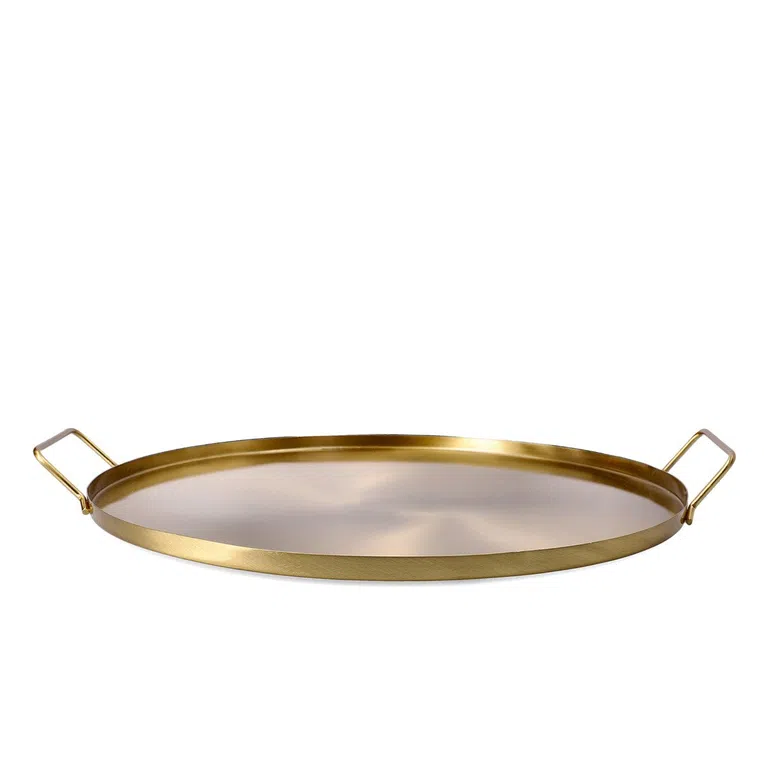 Taca LIGE metalowa złota 33x4 cm