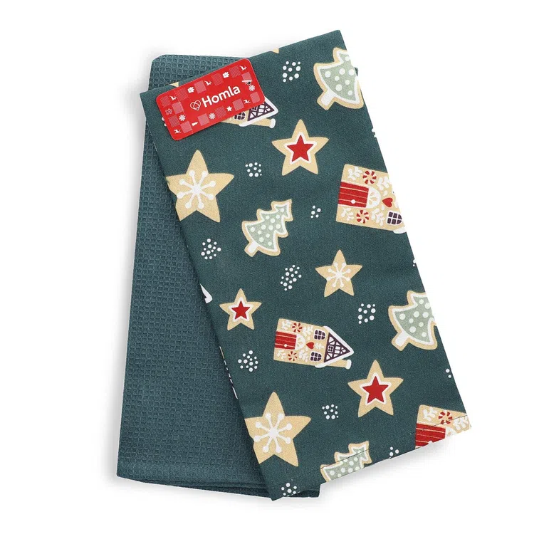 Zestaw ścierek kuchennych DRYSS w pierniki 2*45x70 cm