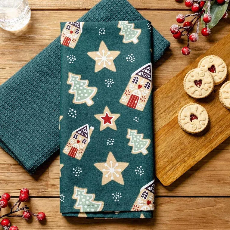 Zestaw ścierek kuchennych DRYSS w pierniki 2*45x70 cm