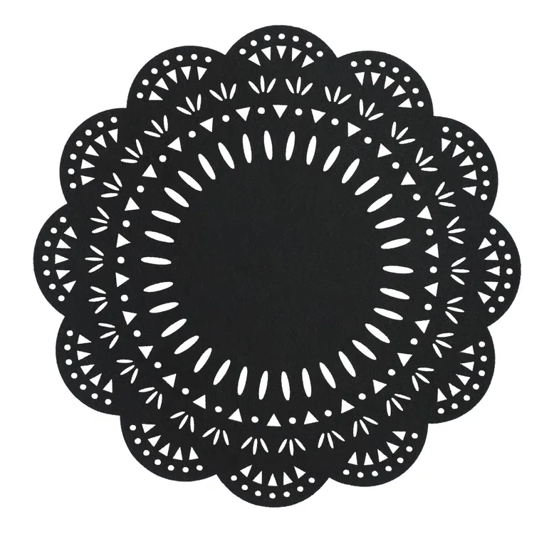 Podkładka do jadalni FOLKJA filcowa czarna 33x33 cm