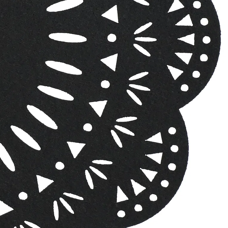 Podkładka do jadalni FOLKJA filcowa czarna 33x33 cm