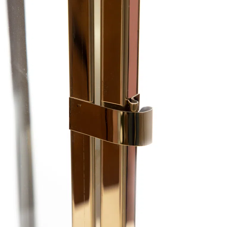 Latarnia TONDO złota 14x14x39 cm