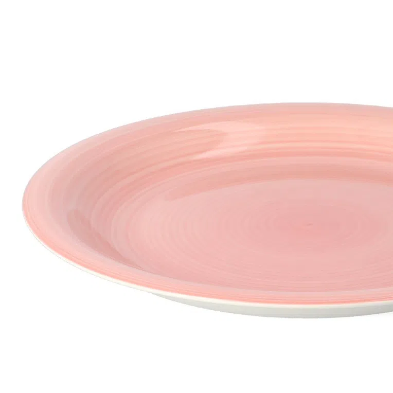 Talerz OBLAN obiadowy różowy 27 cm