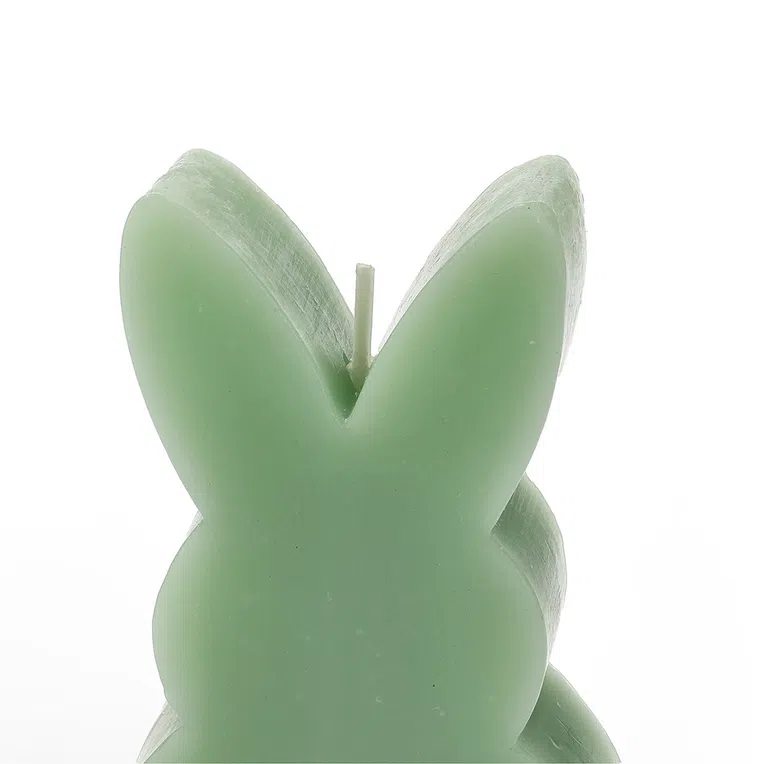 Świeca wielkanocna UGIE królik zielony 11 cm