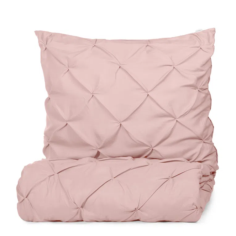 Pościel DALASJO z mikrofibry różowa 200x220 cm