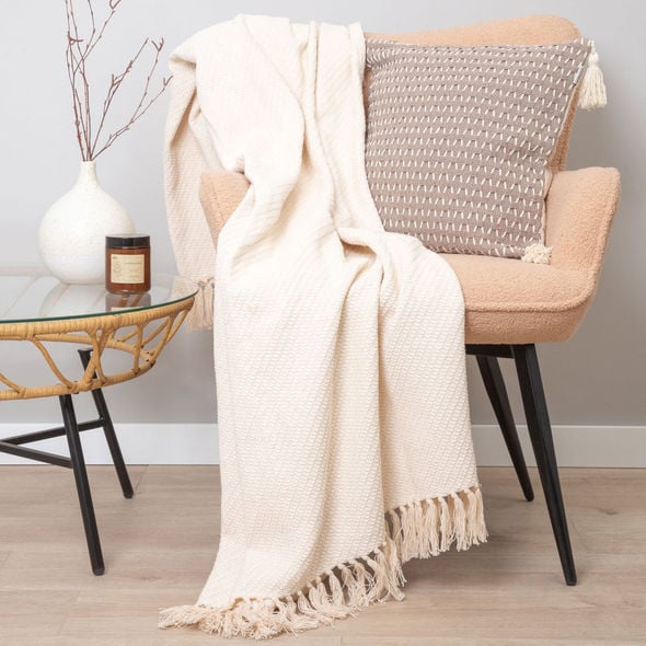 Couvre-lit polycoton (180 x 220 cm) Abby Rouge marsala - Linge de lit