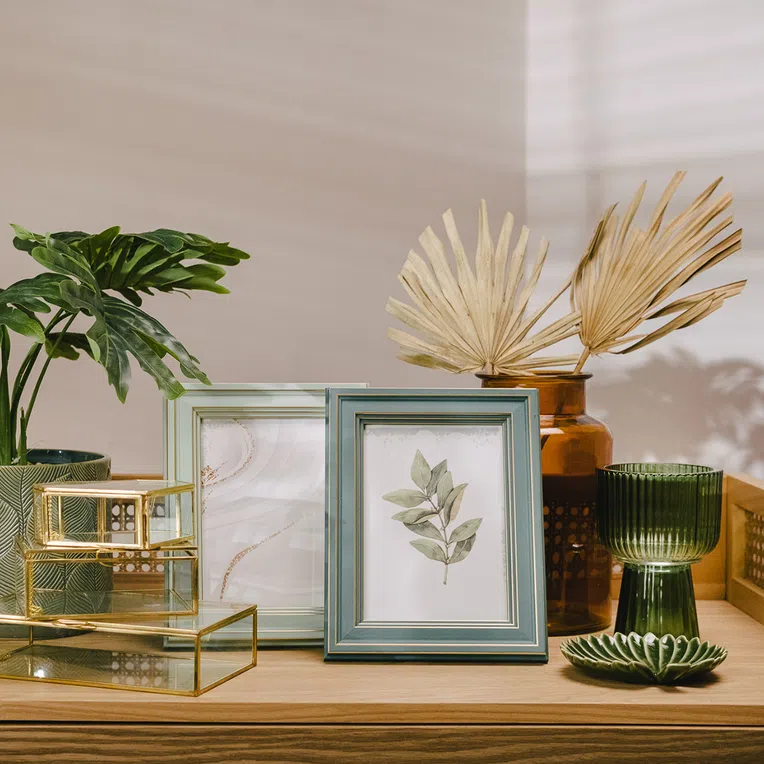 Lampion TAZA zielony 10x13 cm