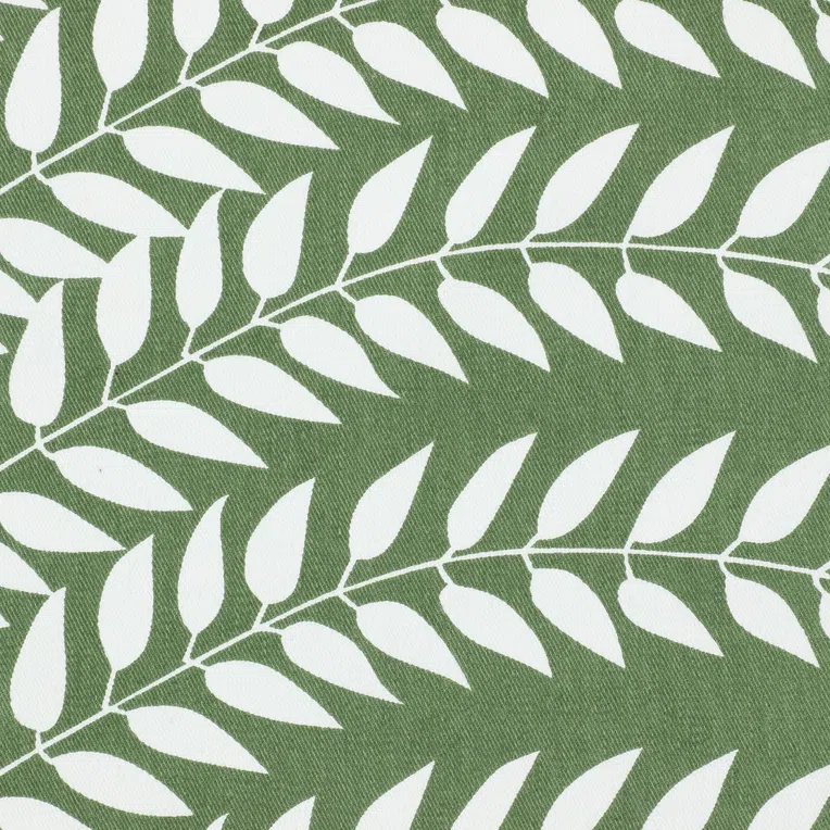 Bieżnik PASCA zielony w listki 40x160 cm