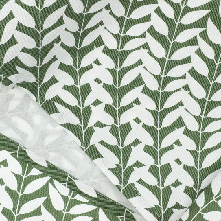 Bieżnik PASCA zielony w listki 40x160 cm