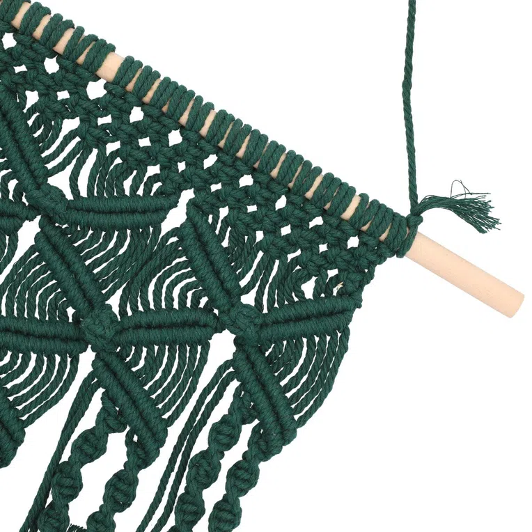 Makrama TULIA zielona 50x69 cm