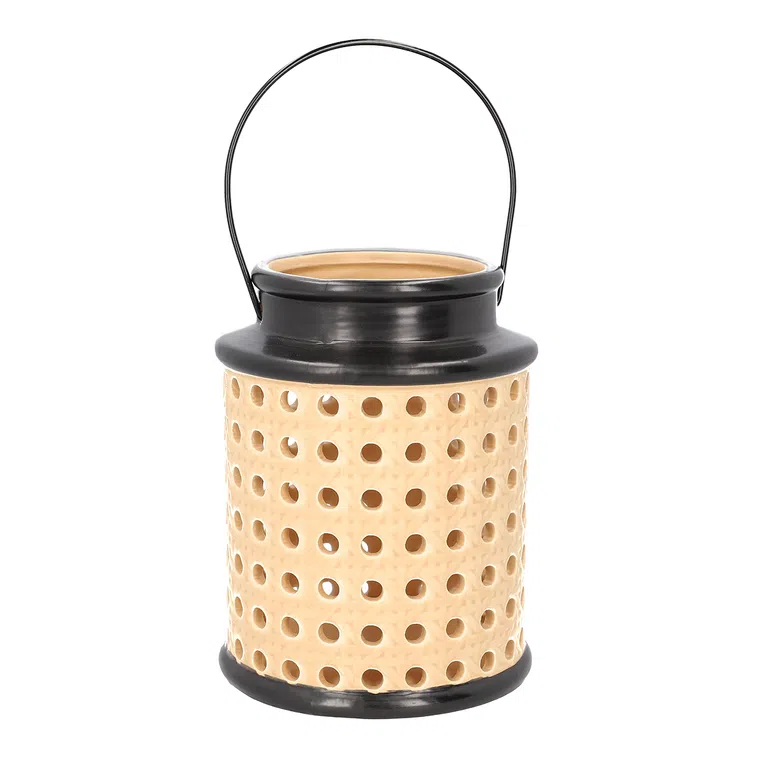 Latarenka RATTAN z motywem rattanu 12x15,5