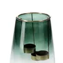 Lampion GALIA szklany zielony 15x20 cm