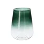 Lampion GALIA szklany zielony 15x20 cm