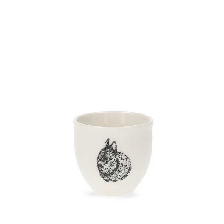Kieliszek na jajko DIBI z zającem 2 szt.