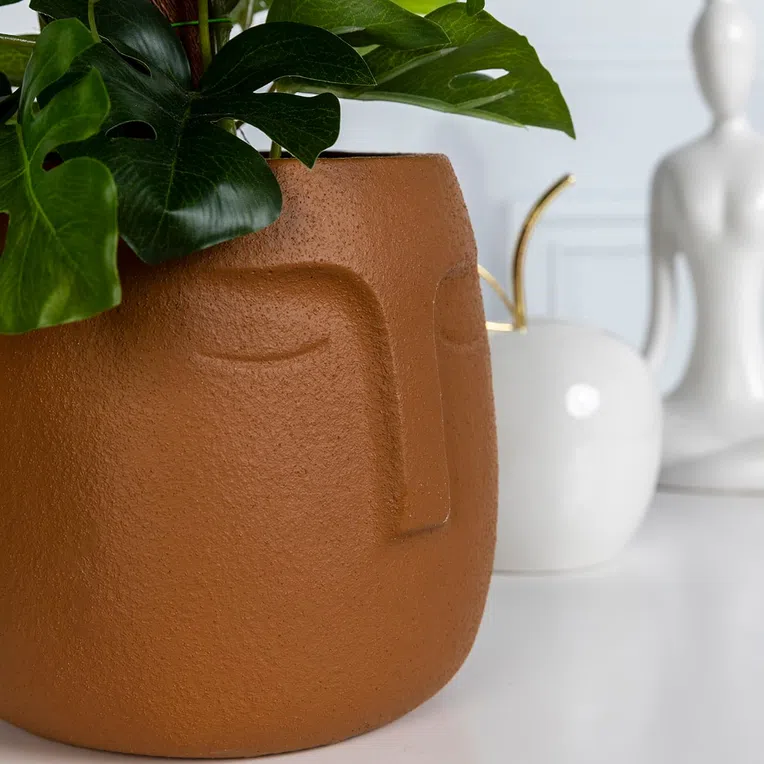 Osłonka na doniczkę FACE twarz 14x14 cm