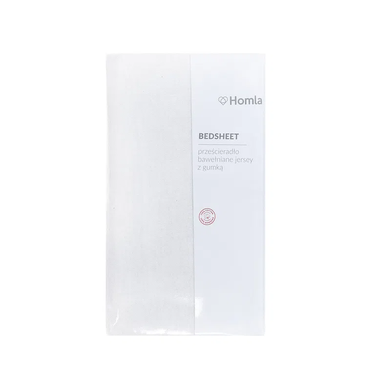 Prześcieradło CLAIRE jersey białe 160x200 cm