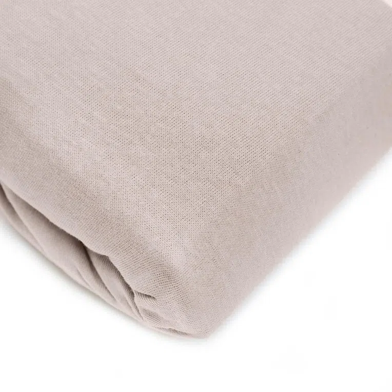 Prześcieradło CLAIRE jersey beżowe 160x200 cm