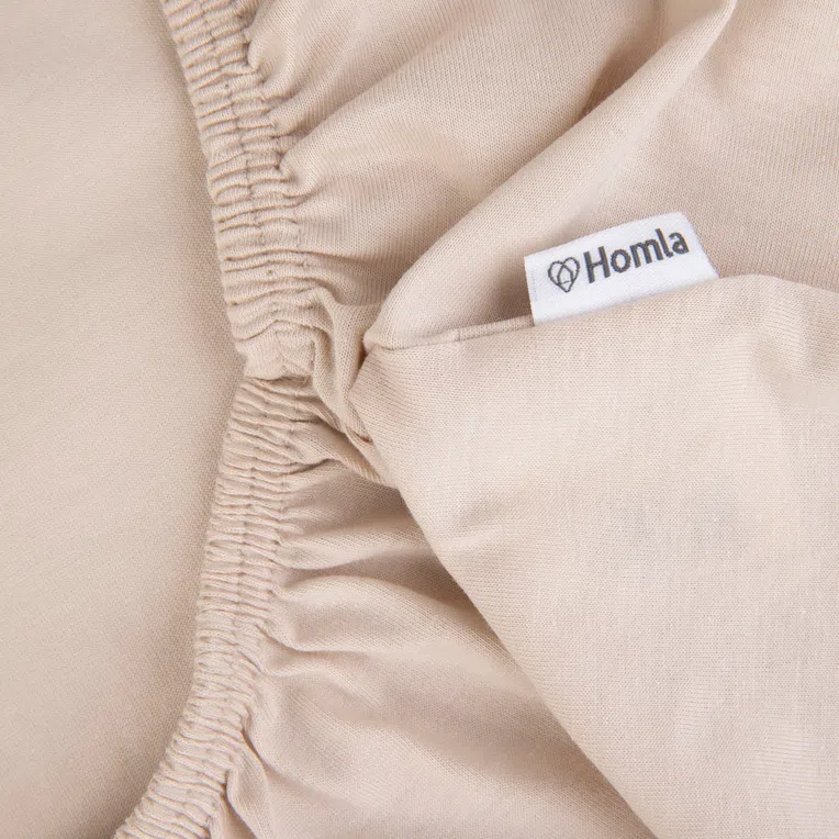 Prześcieradło CLAIRE jersey beżowe 160x200 cm