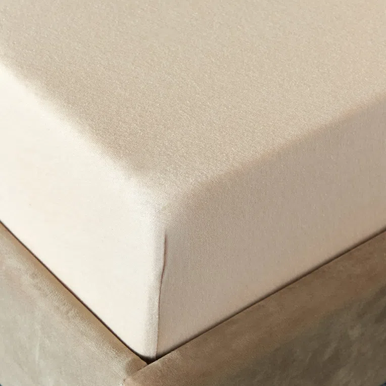 Prześcieradło CLAIRE jersey beżowe 160x200 cm